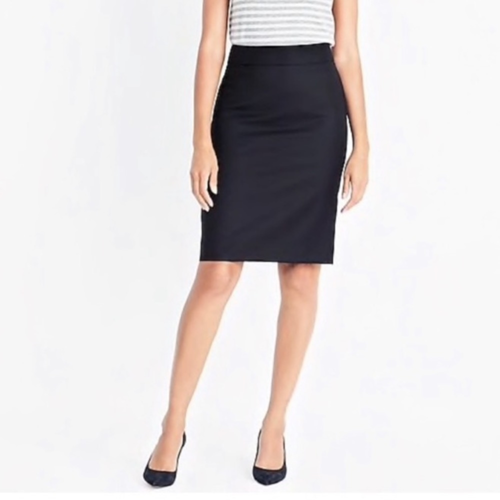 J. Crew No. 2 Pencil Skirt in Double-Serge Cotton